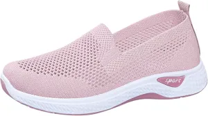 Womens Tennis Shoes Non Slip Running Sneakers Lightweight Breathable Workout Fashion Sport Slip On Walking Shoes