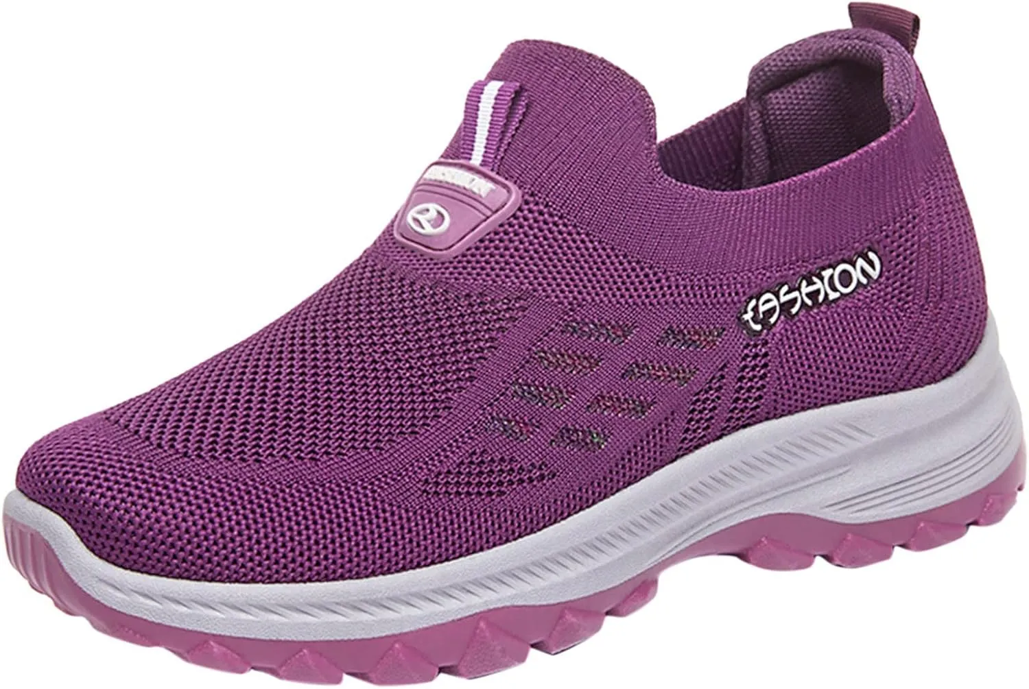Womens Walking Shoes Slip On Tennis Sneakers Non Slip Lightweight Breathable Casual Athletic Sport Workout Shoes